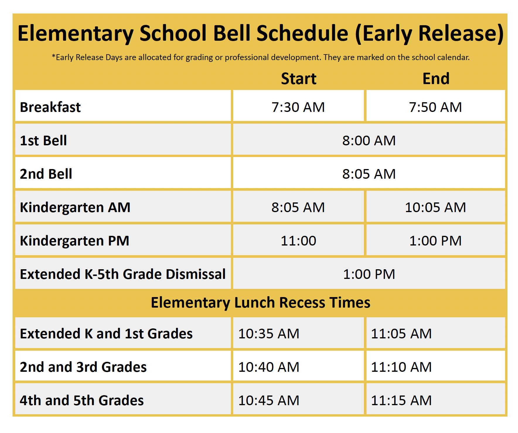 Bell Schedule Beehive Science and Technology Academy