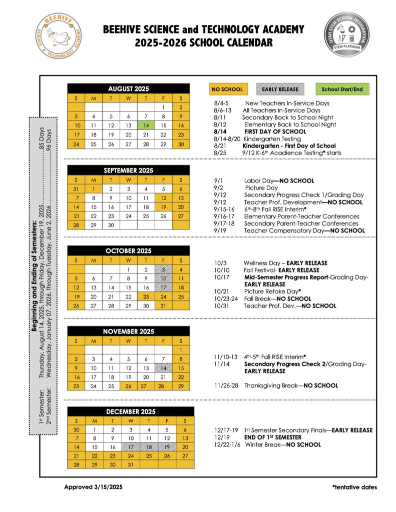 Bsta calendar 2025 2026 approved 3152025