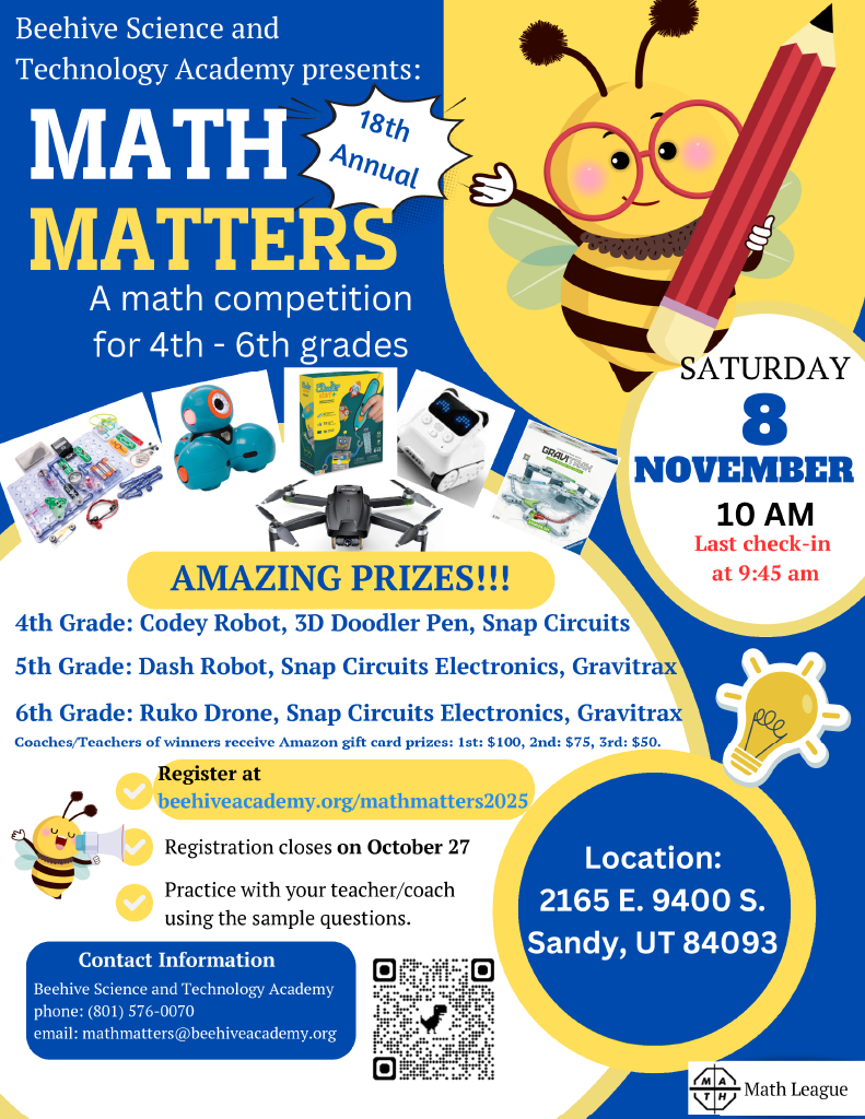 Mathmatters 2025 flyer